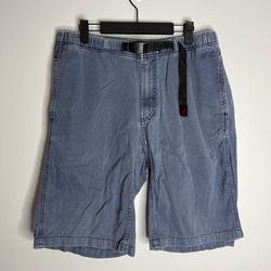 Gramicci Original G Shorts Mens Large Blue Hiking Outdoor Cinch Belt