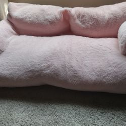 Plush Cozy Pink Pet Sofa Couch Bed Dog or Cat XXL