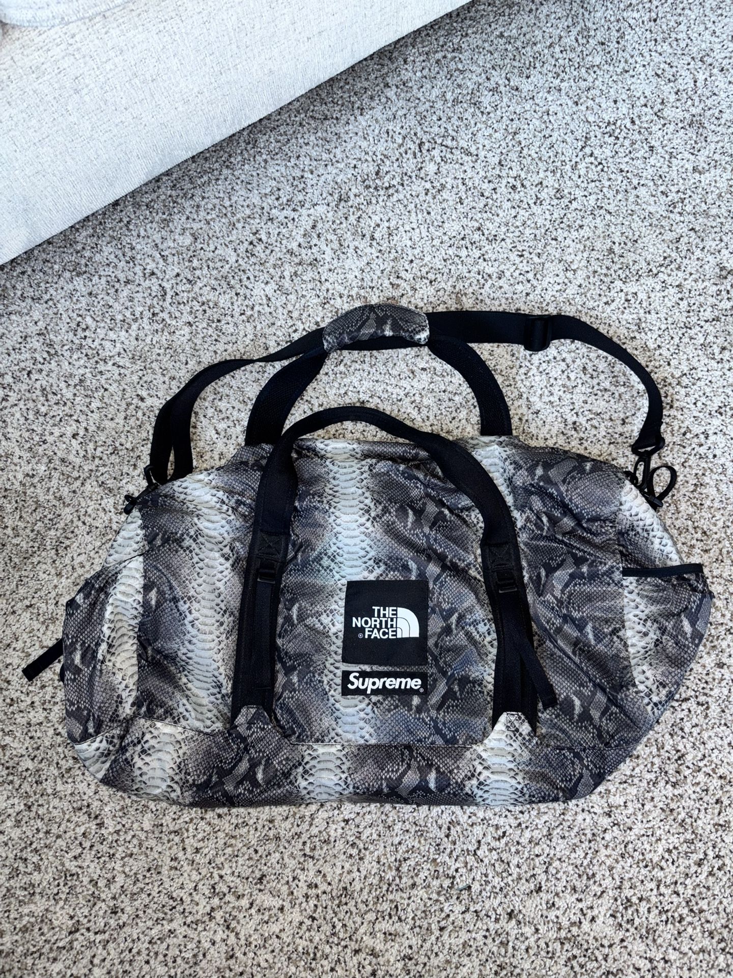 Supreme x The North Face Snakeskin Flyweight Duffle Bag (Read Description)