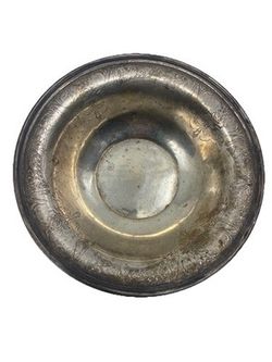 Manchester Sterling Silver Bowl 116g Floral Engraved Repousse Serving Dish