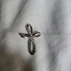 Swarovski Diamond Cross Pendant (925 Silver)