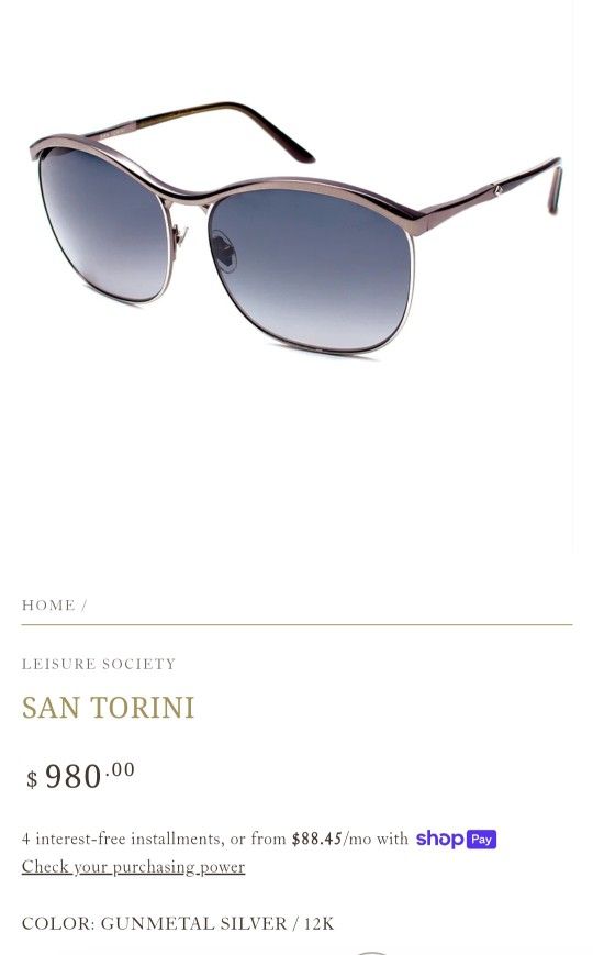 Leisure Society Sunglasses Santorini