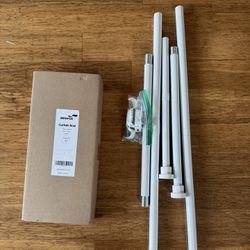White Curtain Rod