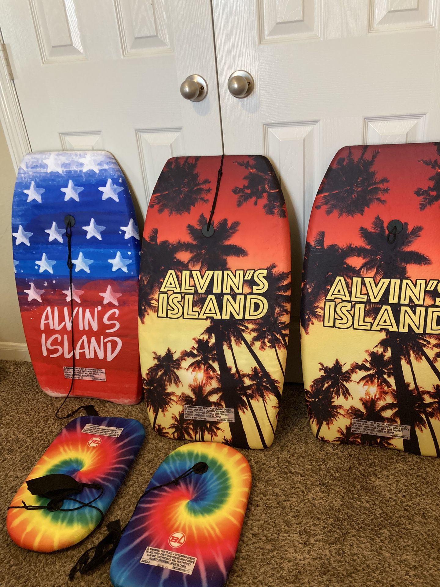Alvin Island Surfboards Three Adults, Two Children