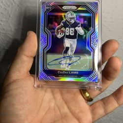 Cee Dee Lamb Prizm Rookie Auto Silver