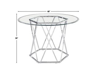 Chrome round table