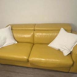 Leather Sofa Bed 