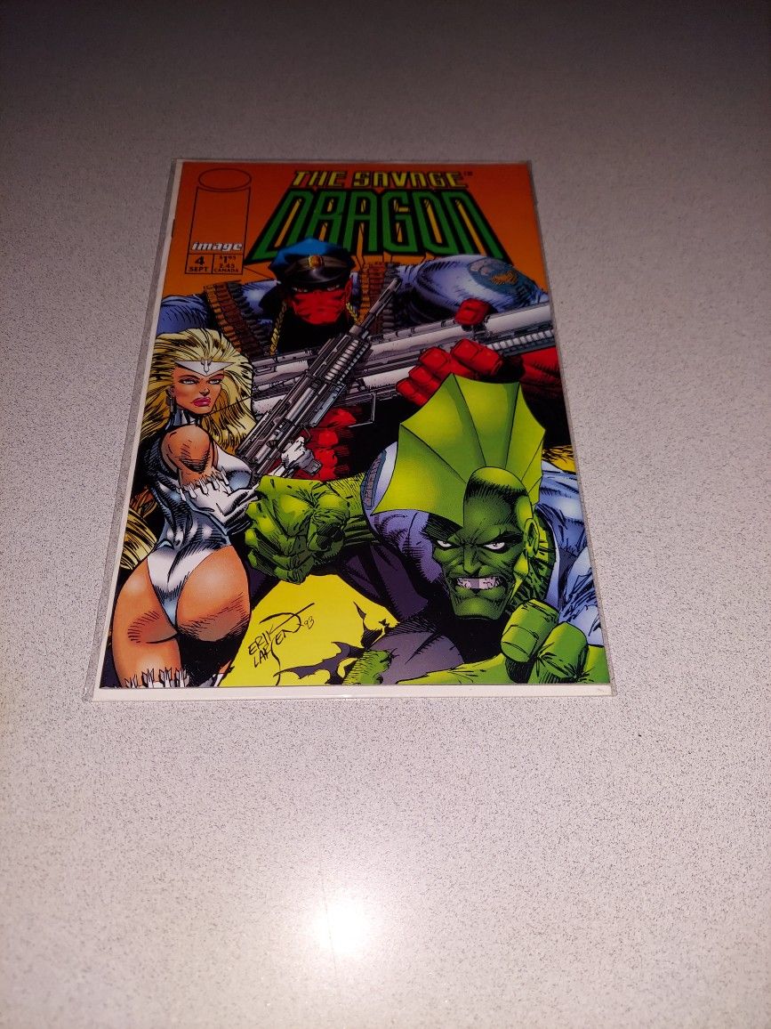 1993 THE SAVAGE DRAGON #4 COMIC BAGGED AND BOARDED 