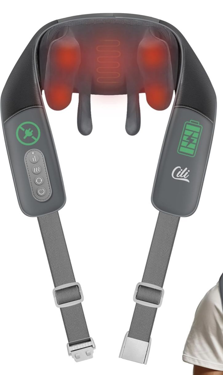 Cordless Neck Shoulder Massager with Heat # 1