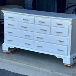Refinished White Gloss Dresser 
