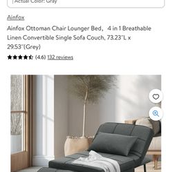 Ottoman chair lounger Bed