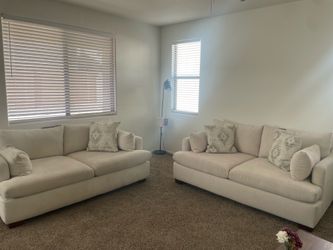 Two love seat couches