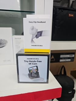 Insta360 go ultra tiny hands free 4k cam & easy clip headband