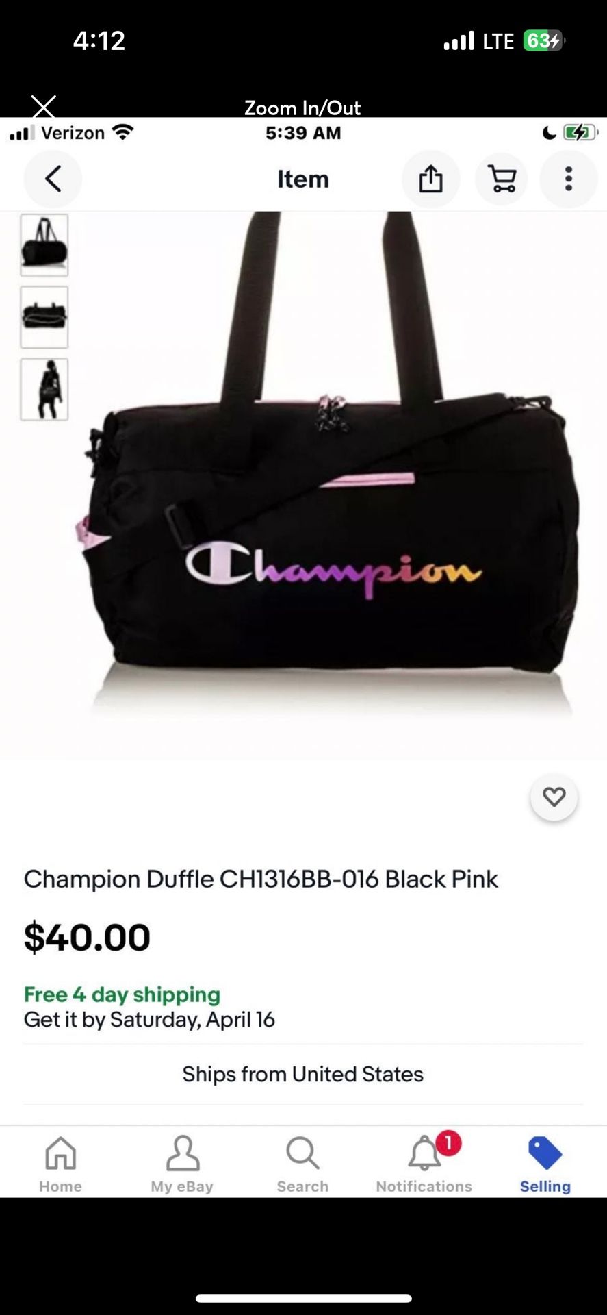 Champion Duffle Bag 