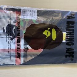 BAPE LARGE multi color plaid black TSHIRT 1:1