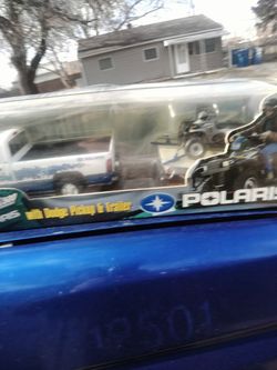 Ertl Polaris And Dodge 1/18 Scale Diecast Truck 