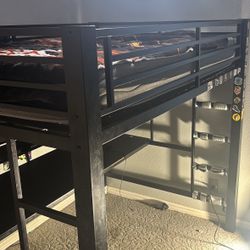Top Bunk Bed With Desk