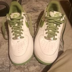 Green & White Nike Air Force 1's - 10.5 for Sale in Denver, CO - OfferUp