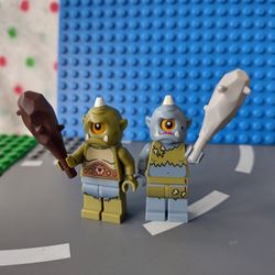 Lego Mr & Mrs Cyclops Caveman Set 