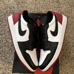 Nike Air Jordan 1 Low OG Black Toe 2023 Men’s Size 10.5