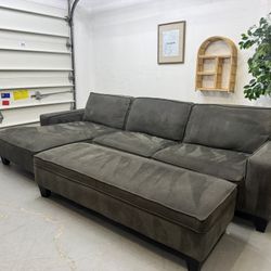 Costco Sectional Sofa & Ottoman 