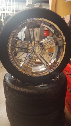 Rines22 con llantas 6 virlos para Chevrolet GMC