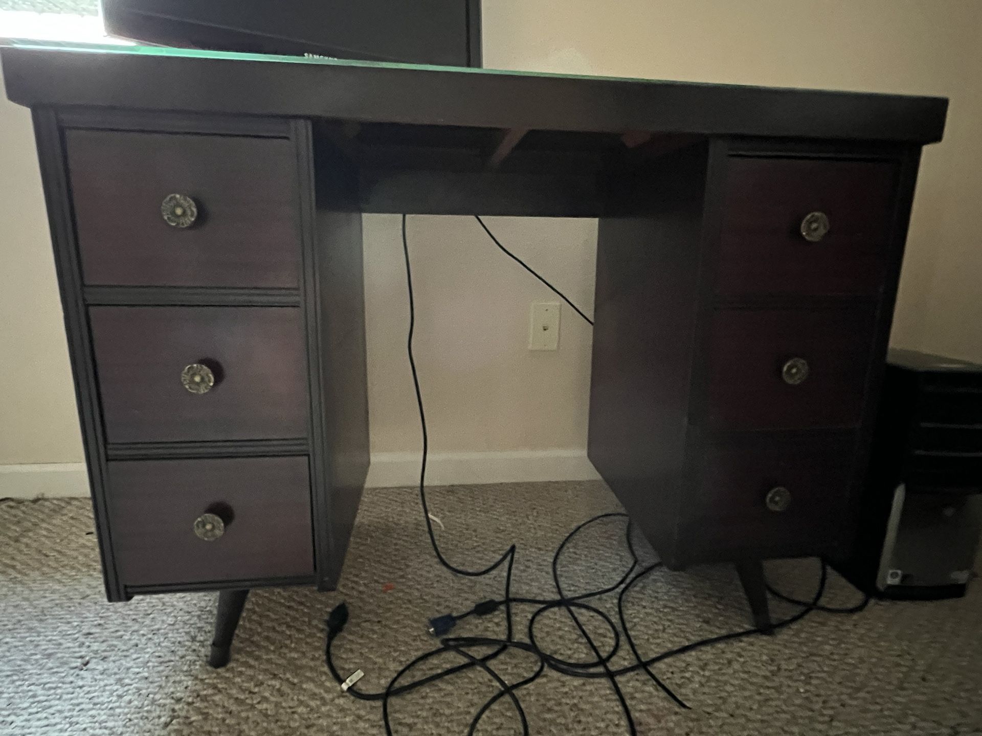 Antique Desk And Chair