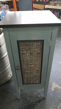 Custom painted small accent cabinet nightstand end table