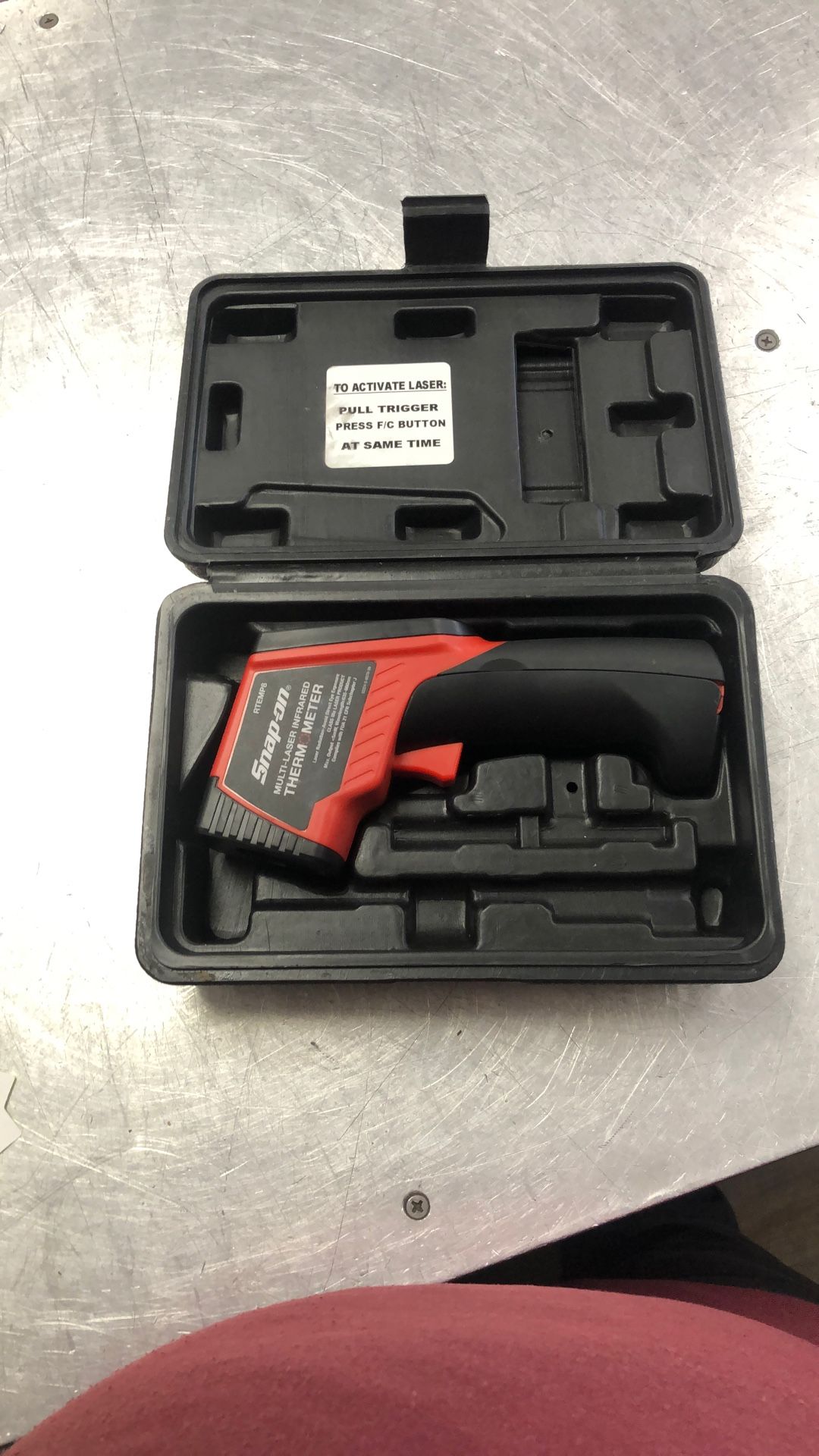 96091 Snap-On RTEMP8 Multi Laser Infrared Digital Thermometer In Hard Carry Case 590260