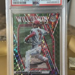 2021 SHOHEI OHTANI WILL TO WIN GREEN MOSAIC