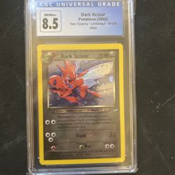 Cgc 8.5 Pokemon Dark Scizor Holo