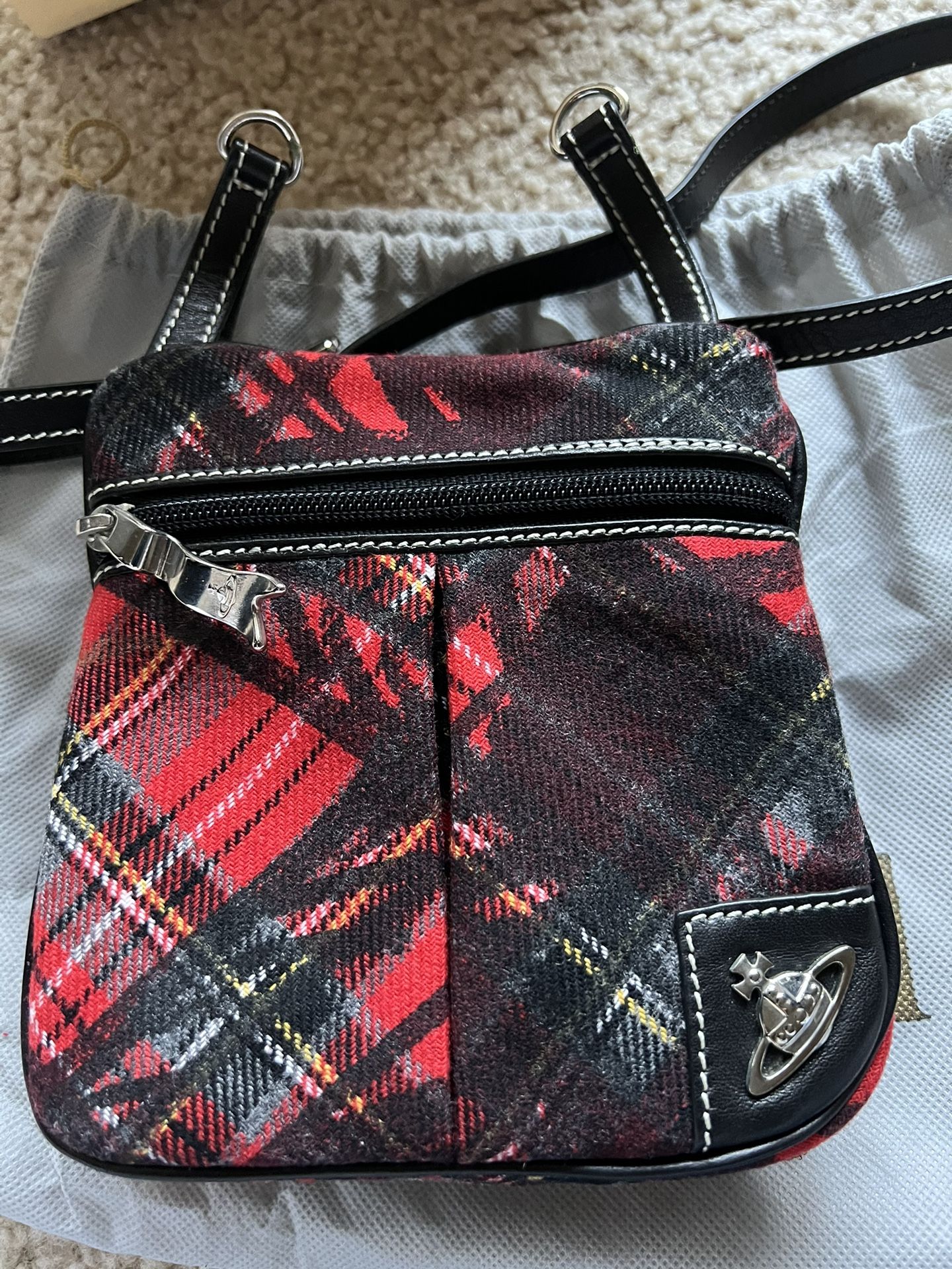 New Vivienne Westwood tartan waist/belt bag