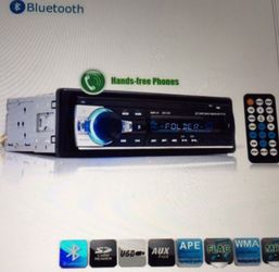 Car Stereo Bluetooth Aux USB SD with Remote
