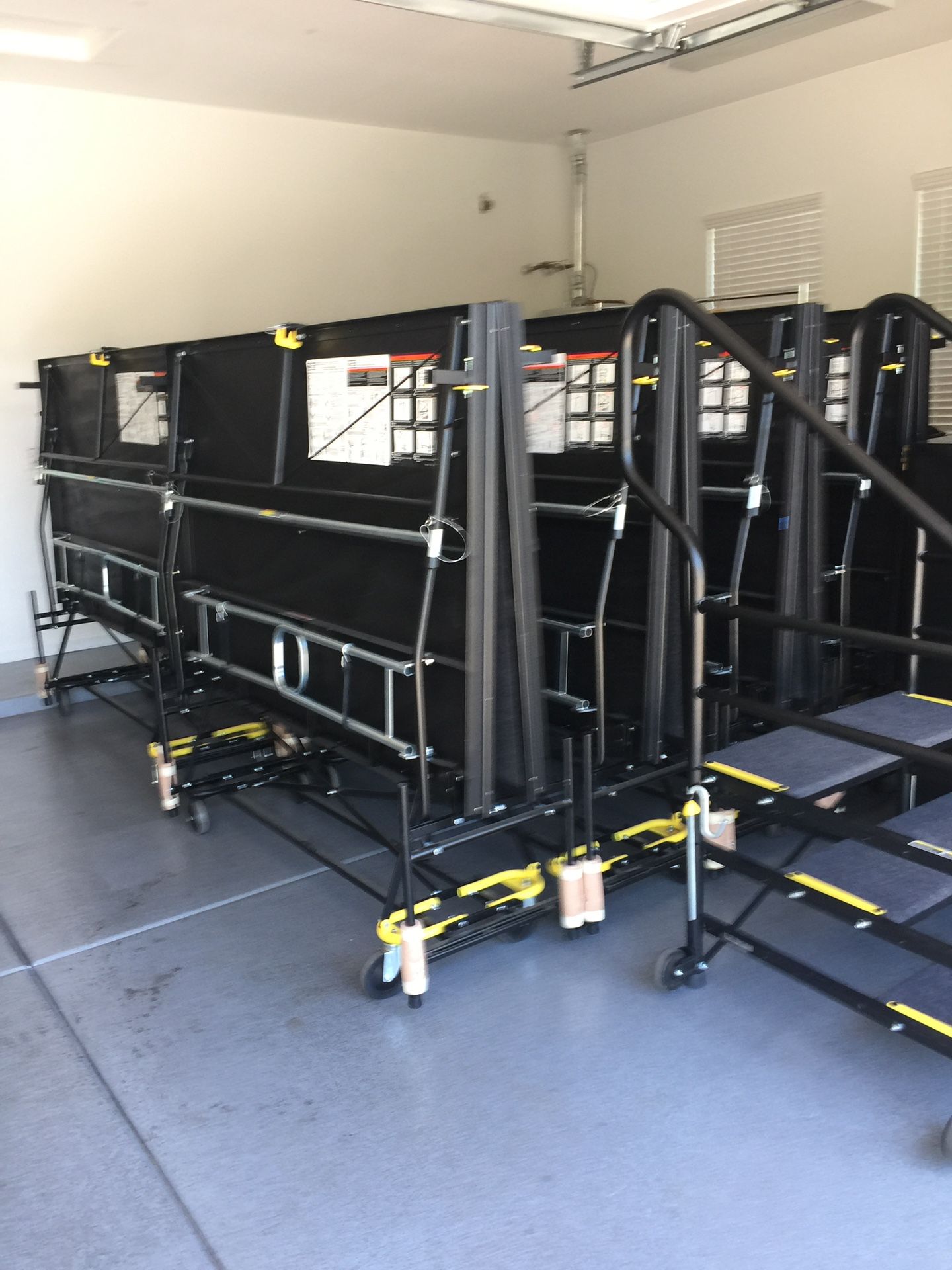 Sico portable stages. 8 8x6