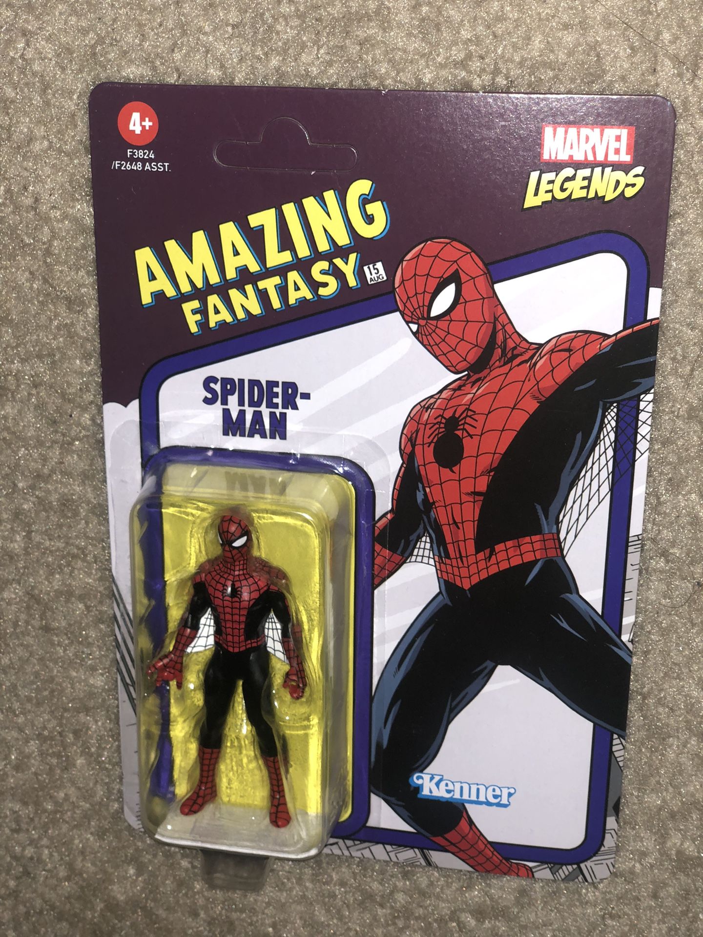 Marvel Legends Retro Spider-Man Amazing Fantasy 3.75" Action Figure w/case