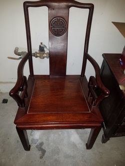 Wooden decorative chair