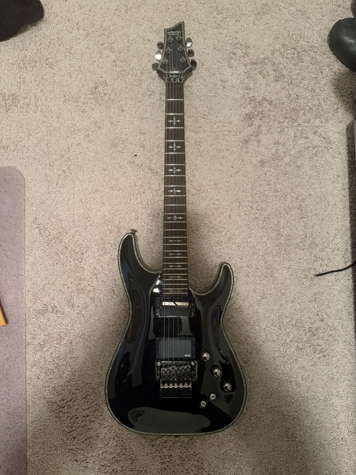 Schecter Hellraiser C-1 / EVH 5150 Half Cab And Orange Terror 15 Tube Amp 