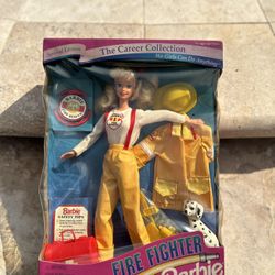 1994 The Career Collection Fire Fighter Barbie Doll Special Edition #13553