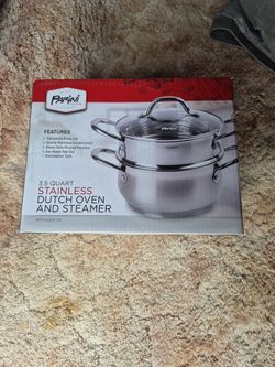 Parini 3.5 qt  Dutch Oven And Steamer