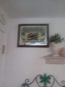 Beer Picture Antique/.Charles Krug..Napa Valley Wine/Great condition 