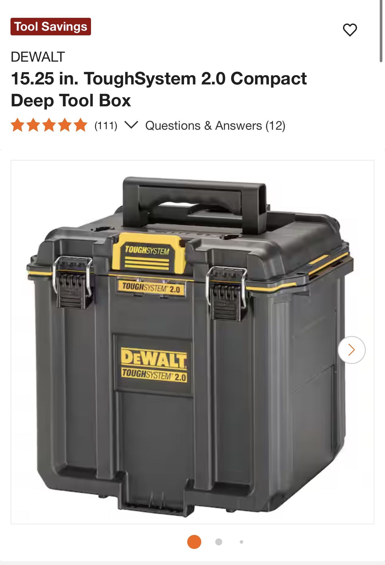 Dewalt Compact Deep Tool Box