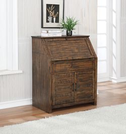 Secretary Desk in Antique Brown ONLY $399! Lowest Prices Ever!