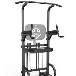 Sportsroyals Pull Up Bar Dip Station Power Tower Assistive Trainer
