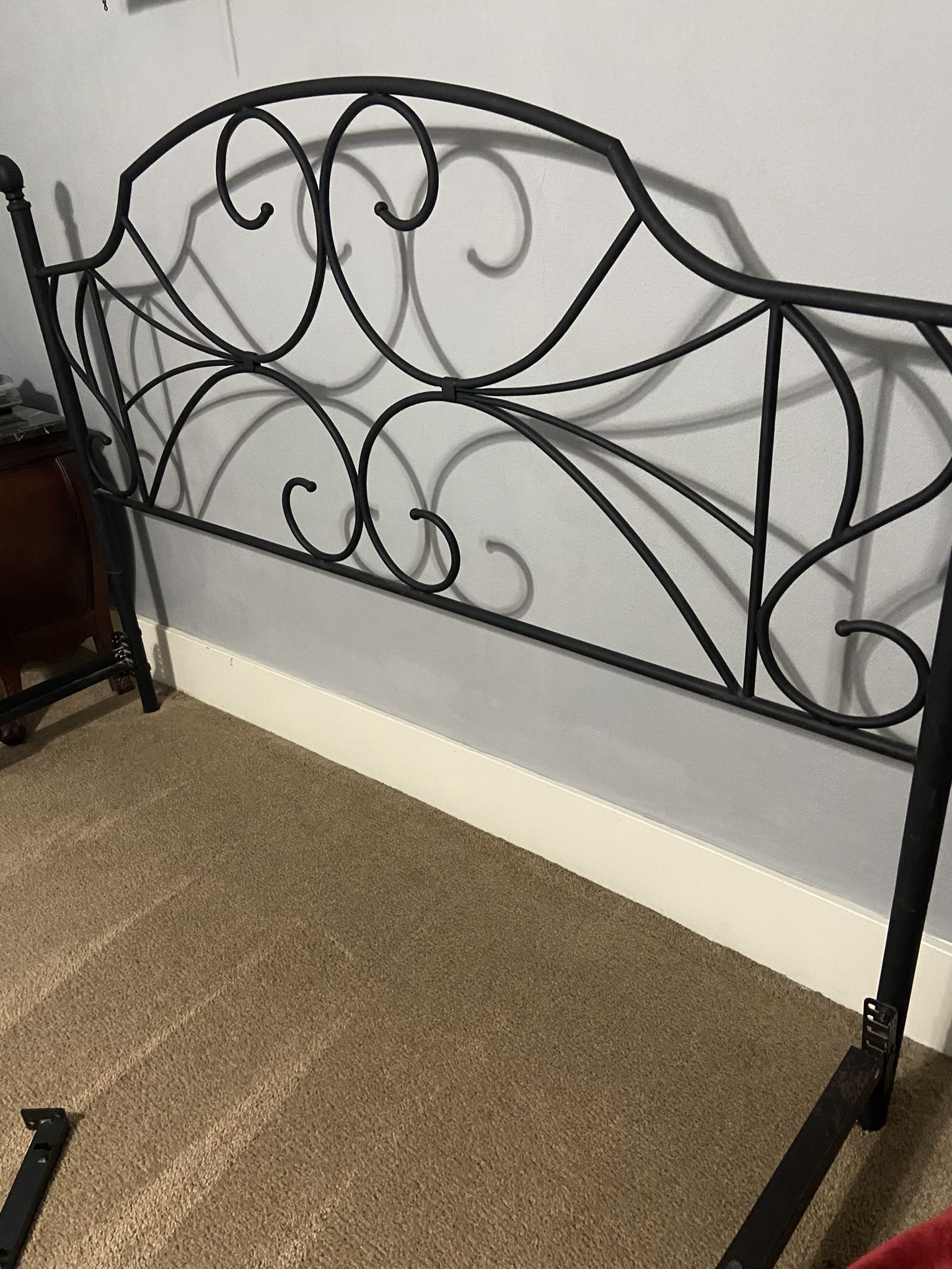 King Size Black Iron Bed Frame