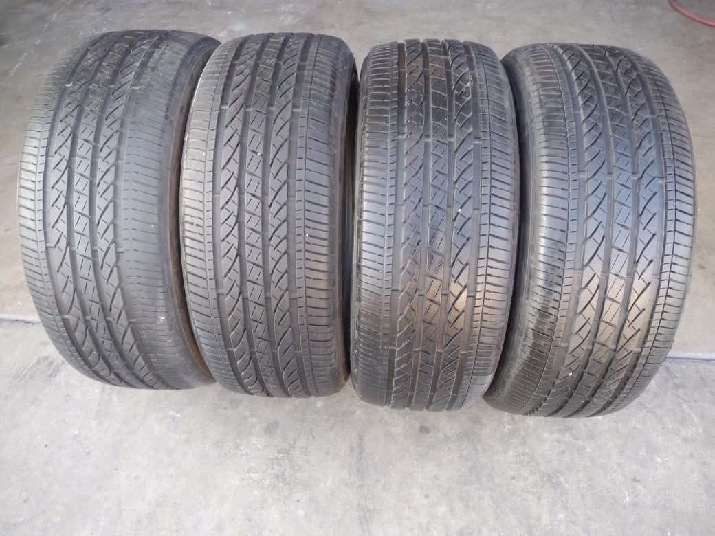 (4)245/50R19 Bridgestone Duler Sports A/S Runflat Tires