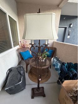 Victorian Rod Iron Standup Lamp