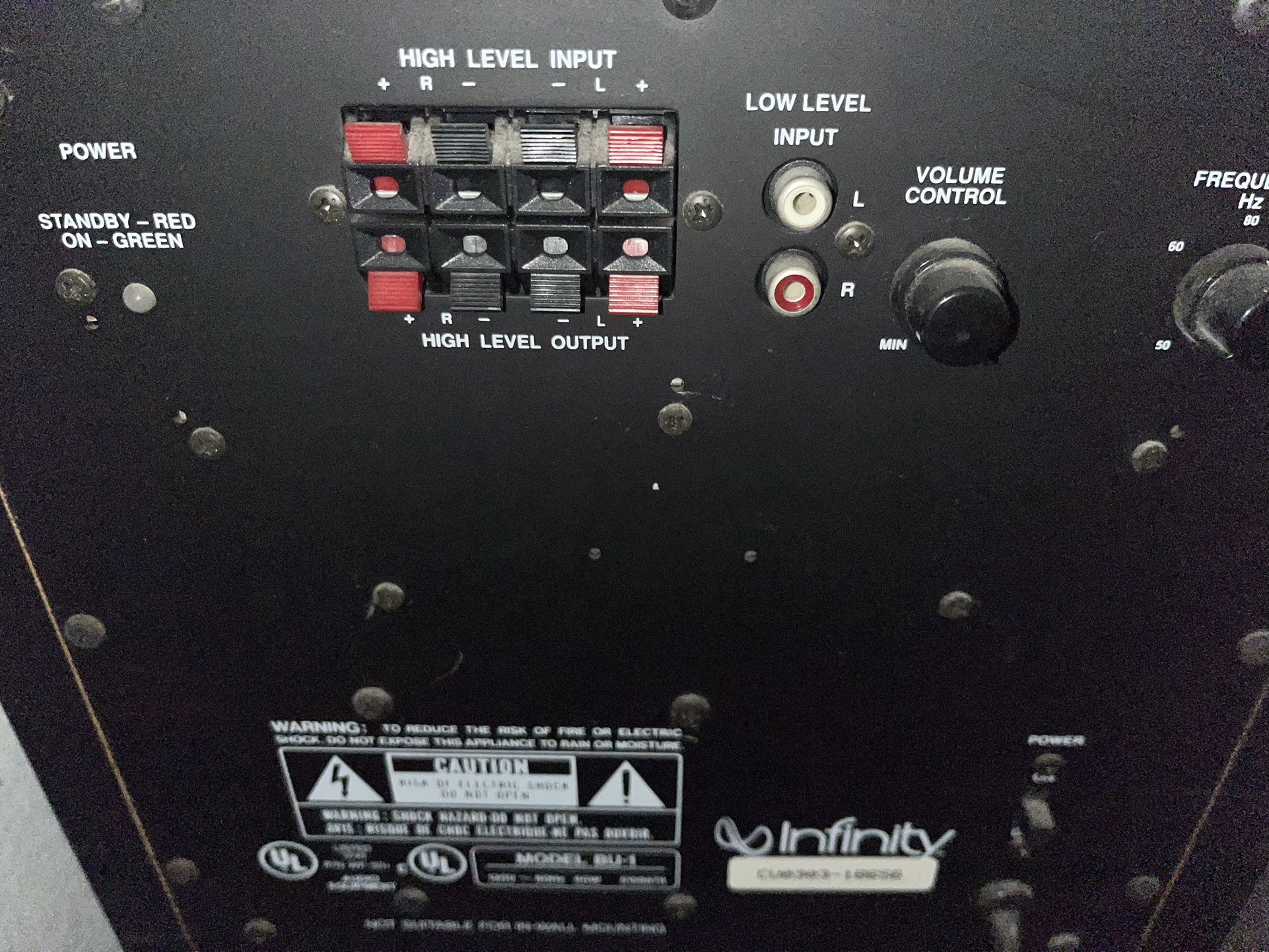 Infinity Subwoofer Vintage