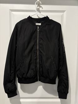 Boys Black Bomber Jacket