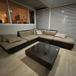 Outdoor Sectional Sofa With Table