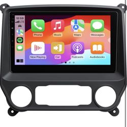 10.1 Inch Car Stereo for Chevy Chevrolet Silverado/GMC Sierra 2014-2018, 2015 Silverado Radio CarPlay & Android Auto Head Unit, Android 14 Car Radio w